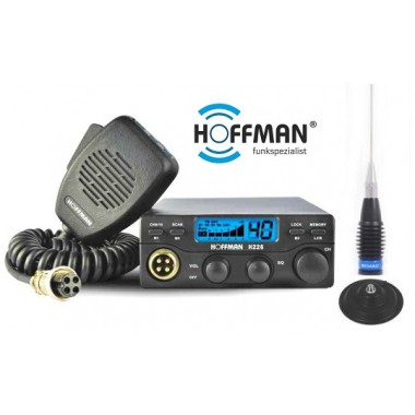 Pachet Statie CB Hoffman H226 ASQ si Antena Megawat ML 145